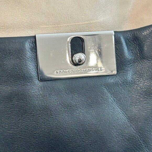 Adolpho Dominguez Large Leather Shoulder Bag - Picture 9 of 15